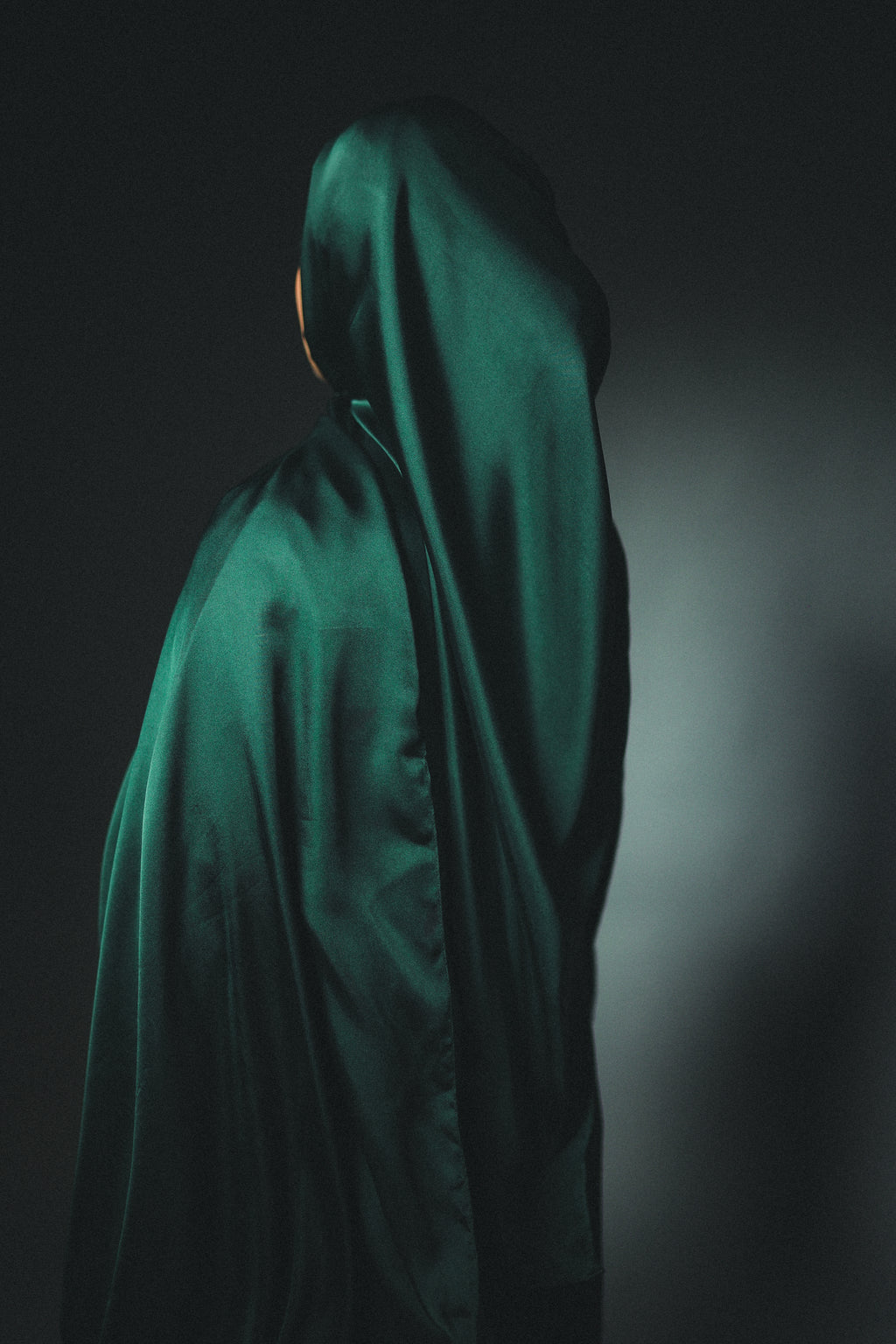 Green Silk Hijab